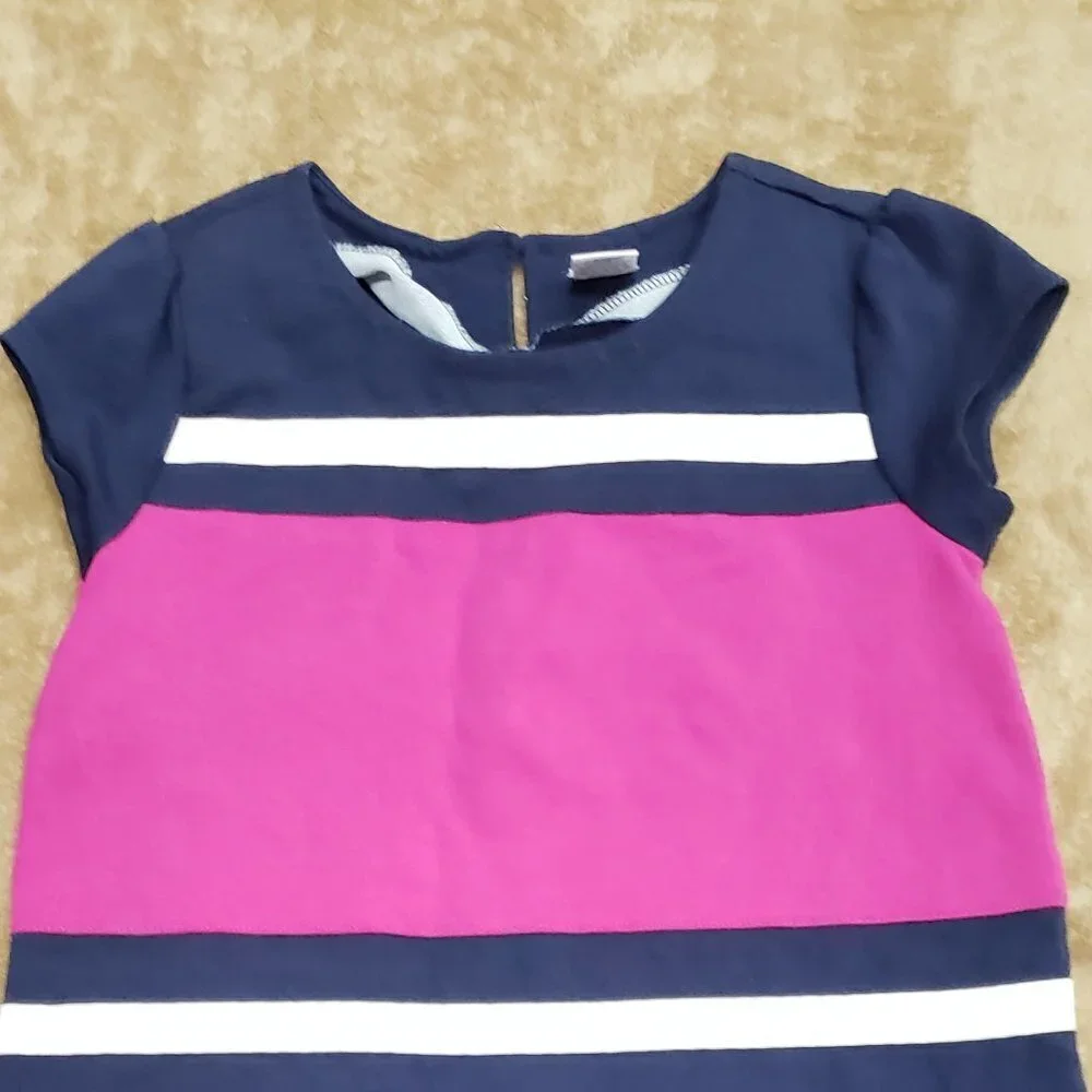 Gymboree Girl’s Blue, Pink & White Dress - Size 10 - Vibrant & Stylish